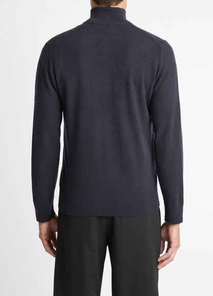 VINCE Men Cashmere Quarter-Zip Sweater in Quarter Zip COASTAL BLUE