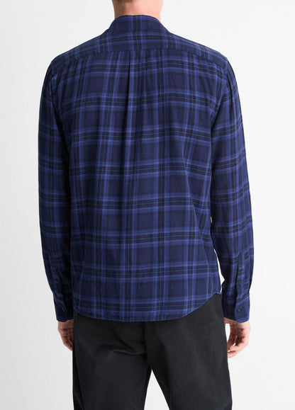 VINCE Men Big Horn Plaid Cotton Button-Front Shirt in Long Sleeve MONARCH COMBO