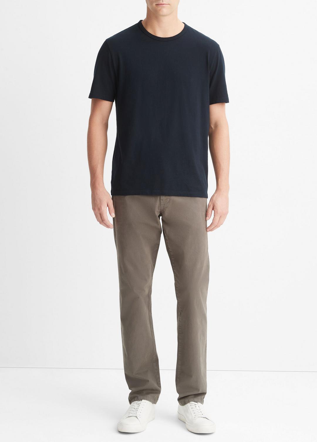 VINCE Men Garment Dye Cotton T-Shirt in T-Shirts & Polos WASHED COASTAL