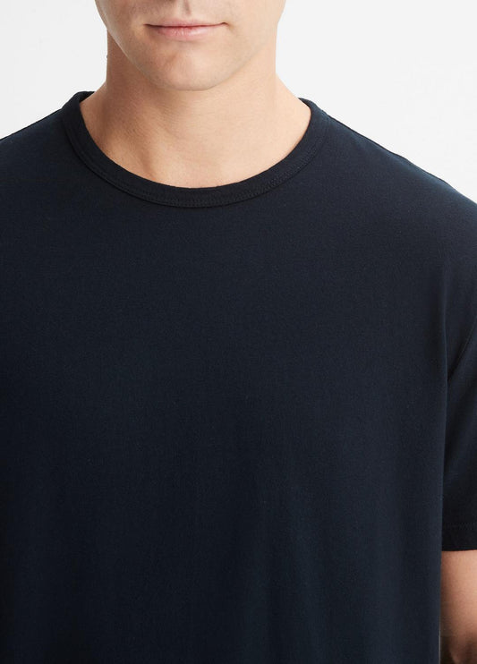 VINCE Men Garment Dye Cotton T-Shirt in T-Shirts & Polos WASHED COASTAL