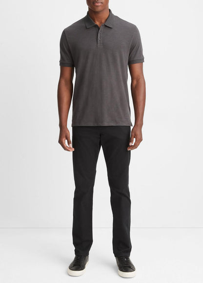 VINCE Men Classic Slub Polo Shirt in Henleys & Polos SPHERE