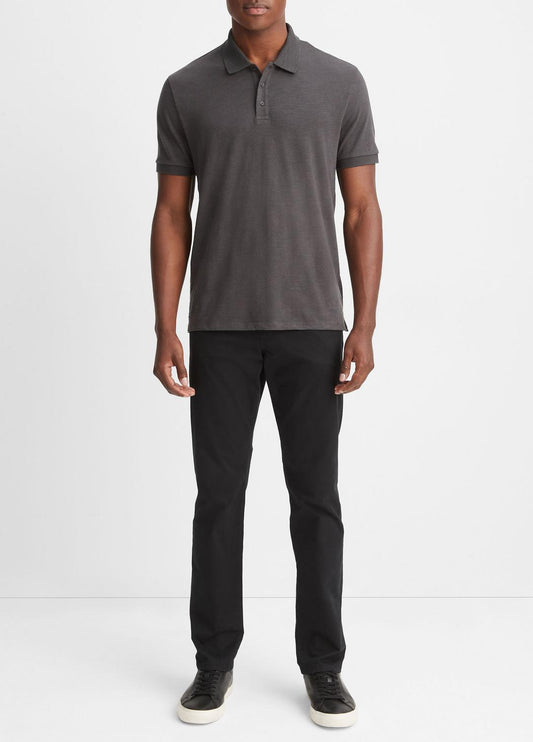 VINCE Men Classic Slub Polo Shirt in Henleys & Polos SPHERE