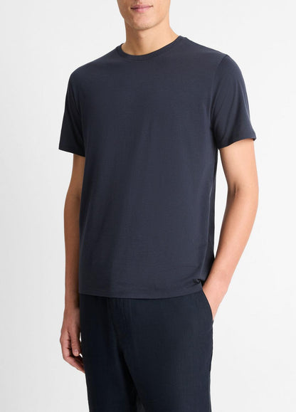 VINCE Men Pima Cotton Crew Neck T-Shirt in Short Sleeve COASTAL BLUE