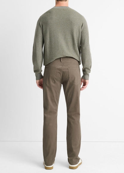 VINCE Men Dylan Slim 5-Pocket Peached Stretch-Cotton Pant in Trousers FROG