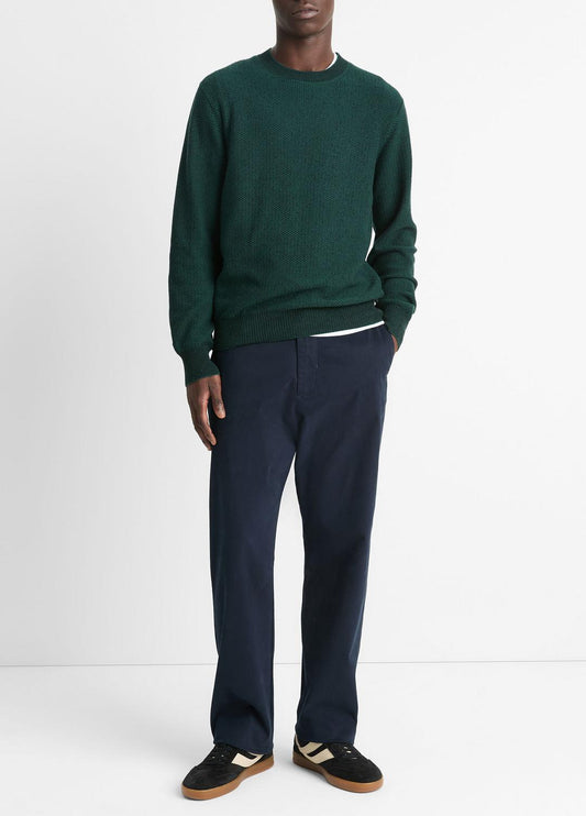 VINCE Men Louie Relaxed Stretch-Cotton Pant in Trousers COASTAL BLUE
