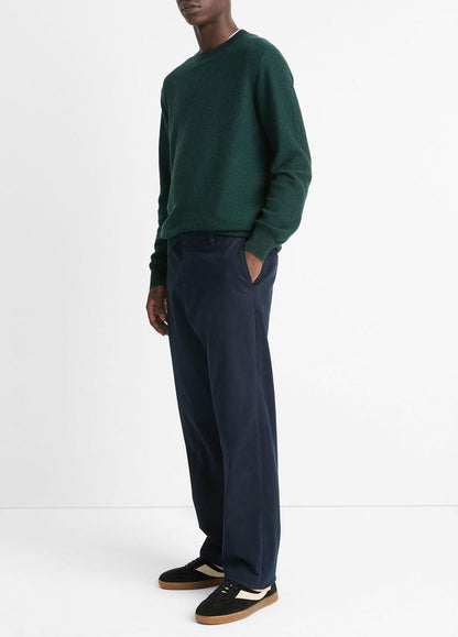 VINCE Men Louie Relaxed Stretch-Cotton Pant in Trousers COASTAL BLUE