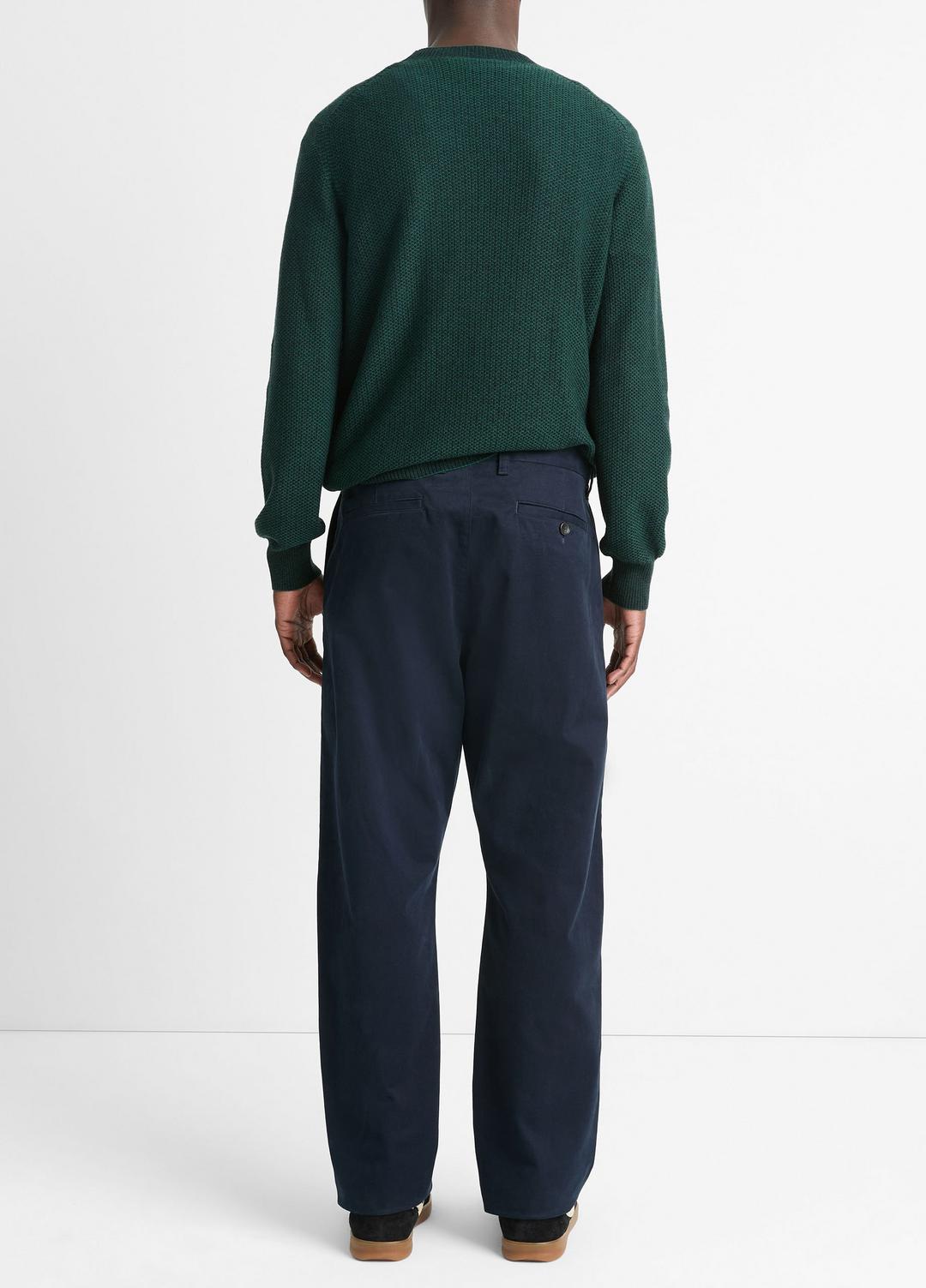 VINCE Men Louie Relaxed Stretch-Cotton Pant in Trousers COASTAL BLUE