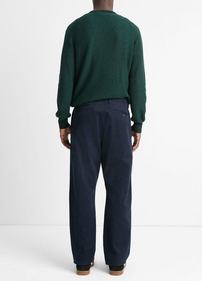 VINCE Men Louie Relaxed Stretch-Cotton Pant in Trousers COASTAL BLUE