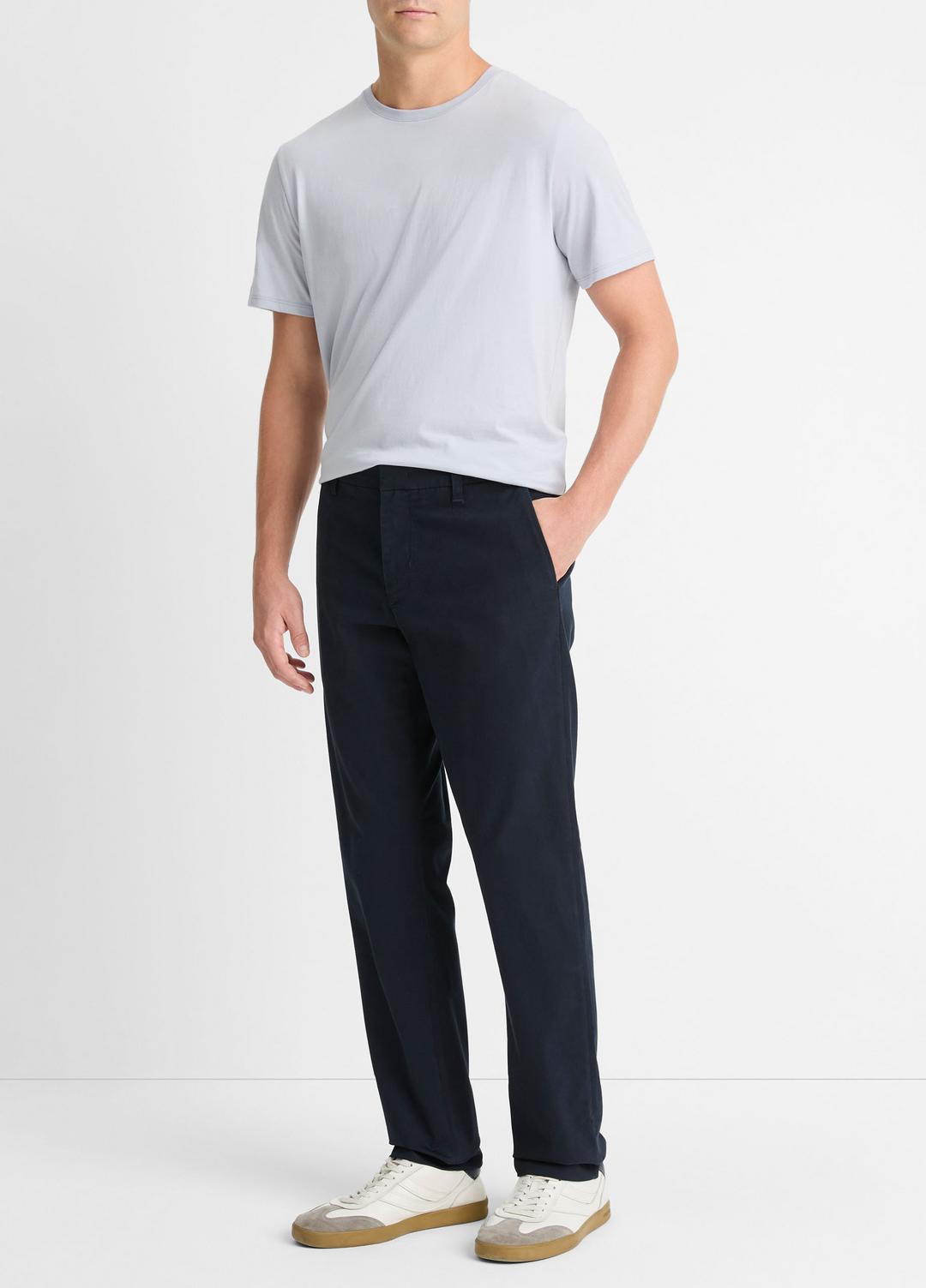 VINCE Men Dylan Slim Cotton Chino Pant in Trousers COASTAL BLUE