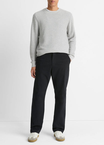 VINCE Men Louie Relaxed Stretch-Cotton Pant in Trousers BLACK