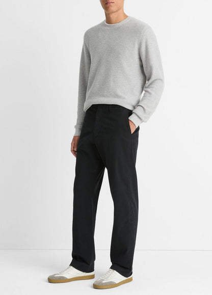 VINCE Men Louie Relaxed Stretch-Cotton Pant in Trousers BLACK