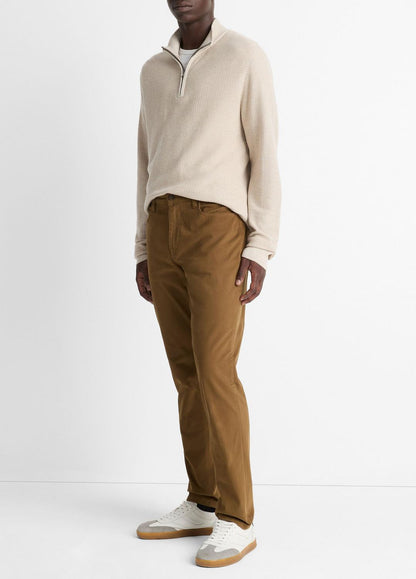 VINCE Men Dylan Slim 5-Pocket Peached Stretch-Cotton Pant in Trousers LIGHT HIGHLANDS