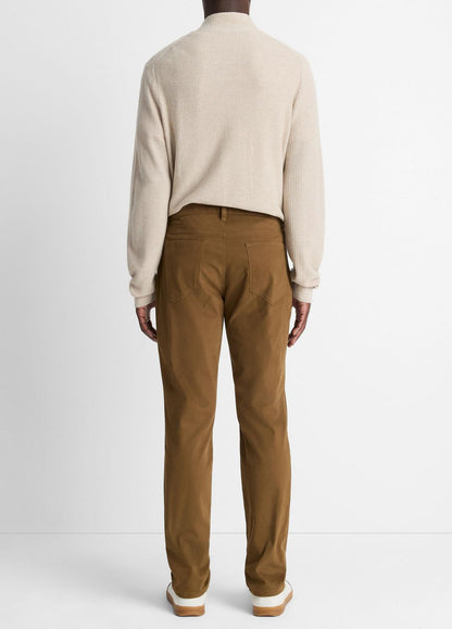 VINCE Men Dylan Slim 5-Pocket Peached Stretch-Cotton Pant in Trousers LIGHT HIGHLANDS