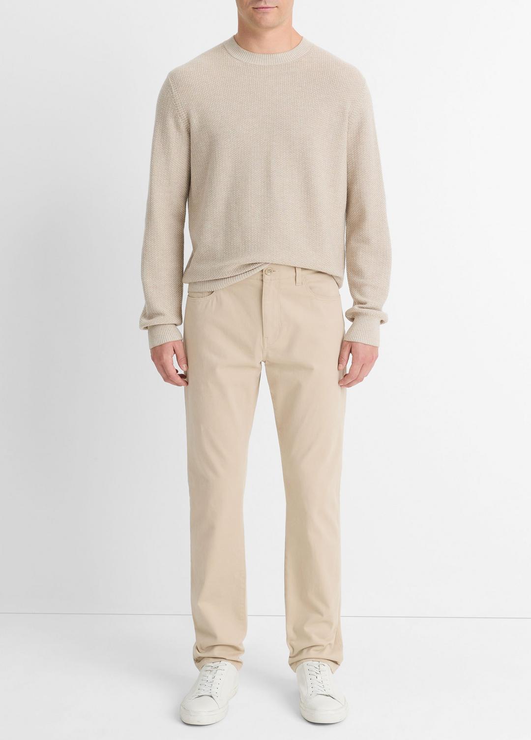 VINCE Men Dylan Slim 5-Pocket Peached Stretch-Cotton Pant in Trousers CAHUENGA KHAKI