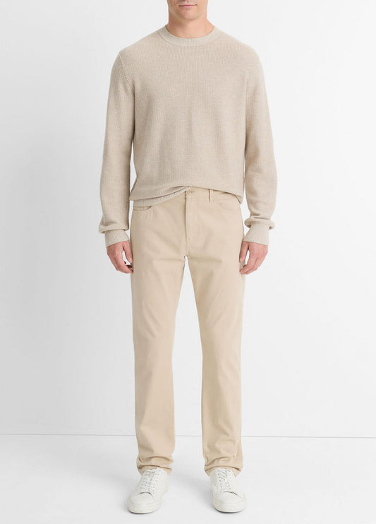 VINCE Men Dylan Slim 5-Pocket Peached Stretch-Cotton Pant in Trousers CAHUENGA KHAKI