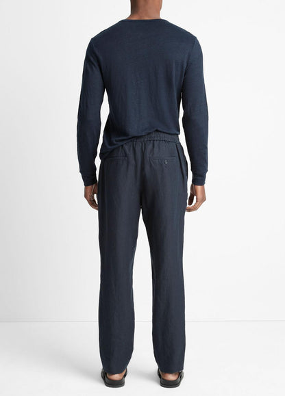 VINCE Men Lightweight Hemp Pant in Trousers COASTAL BLUE