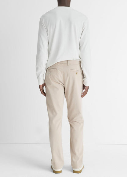 VINCE Men Dylan Slim Cotton Chino Pant in Trousers CAHUENGA KHAKI