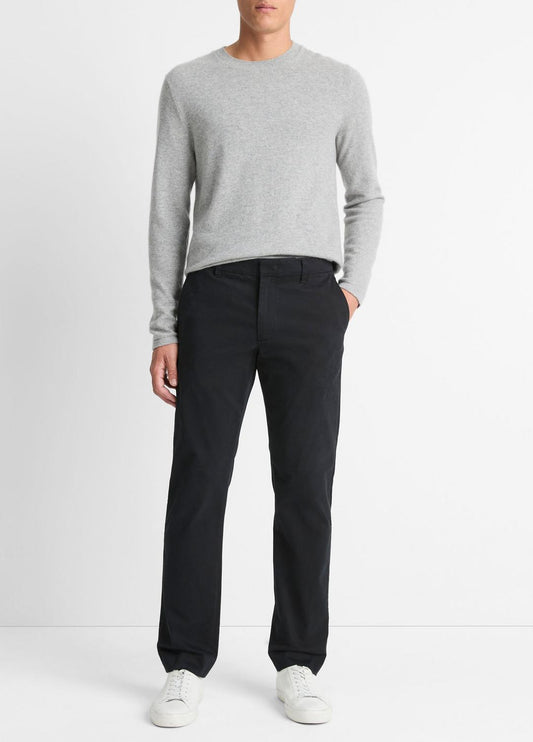 VINCE Men Dylan Slim Cotton Chino Pant in Trousers BLACK