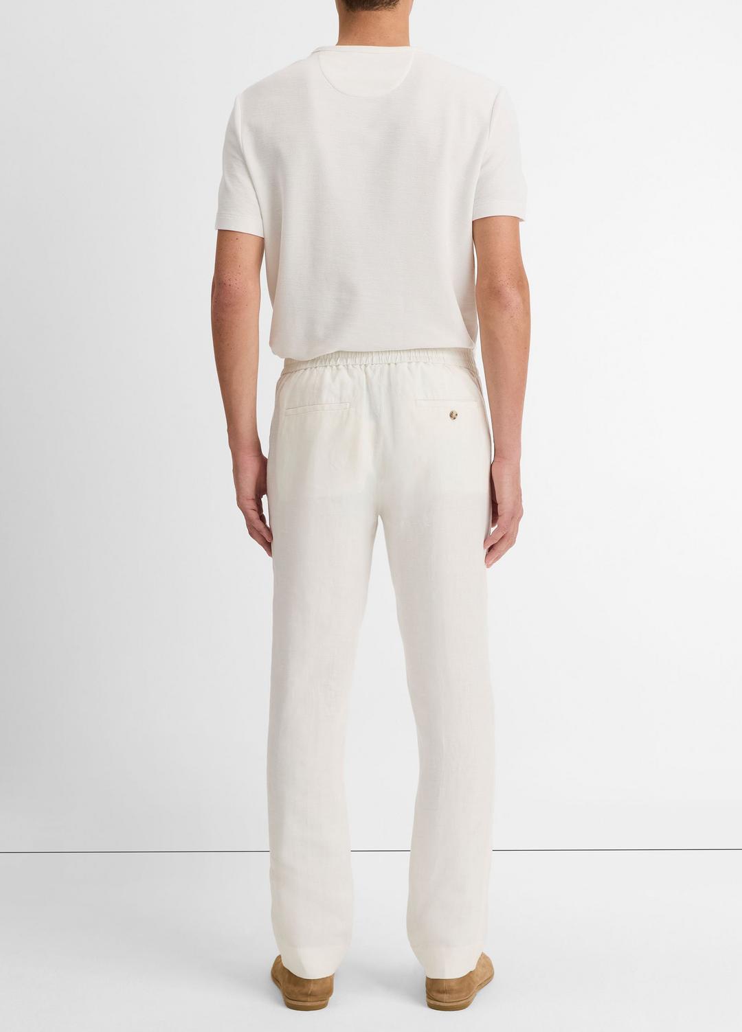 VINCE Men Lightweight Hemp Pant in Trousers BONE