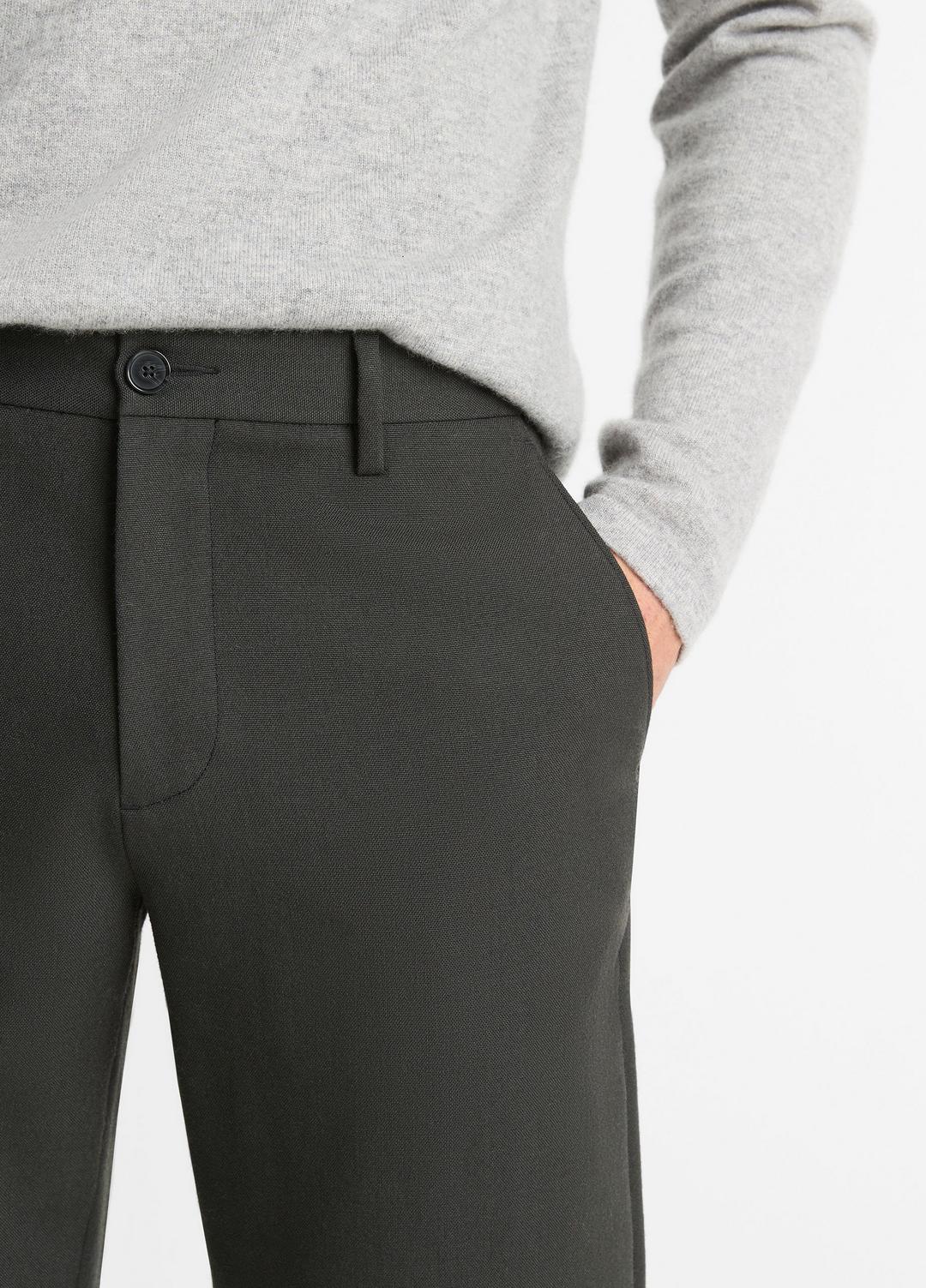 VINCE Men Owen Athletic Wool Suiting Pant in Trousers BLACK