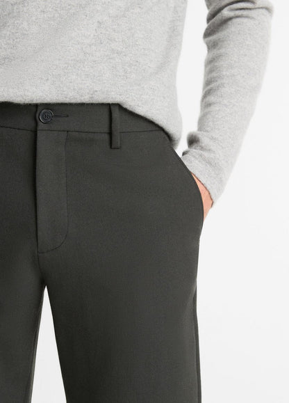 VINCE Men Owen Athletic Wool Suiting Pant in Trousers BLACK