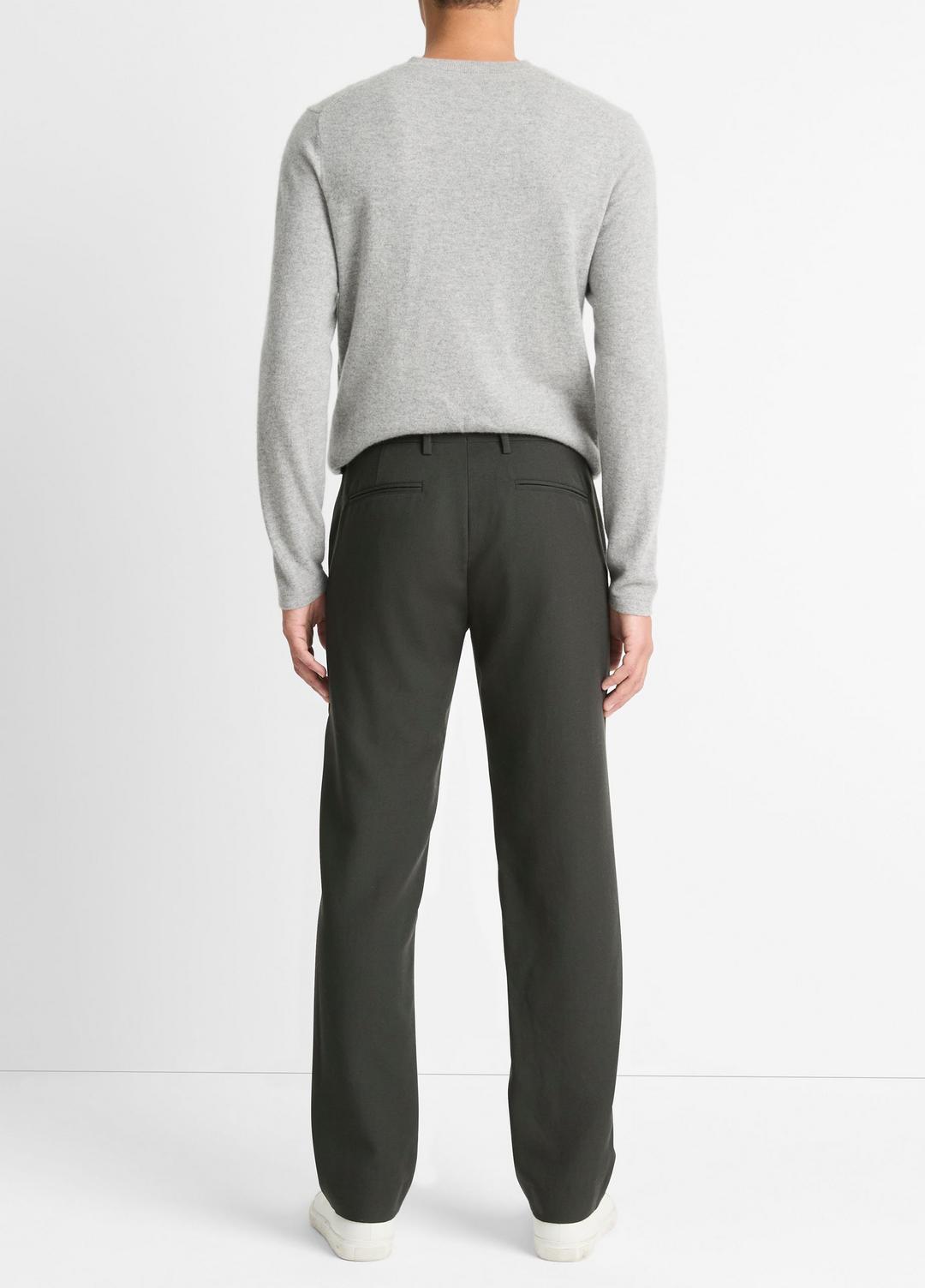 VINCE Men Owen Athletic Wool Suiting Pant in Trousers BLACK