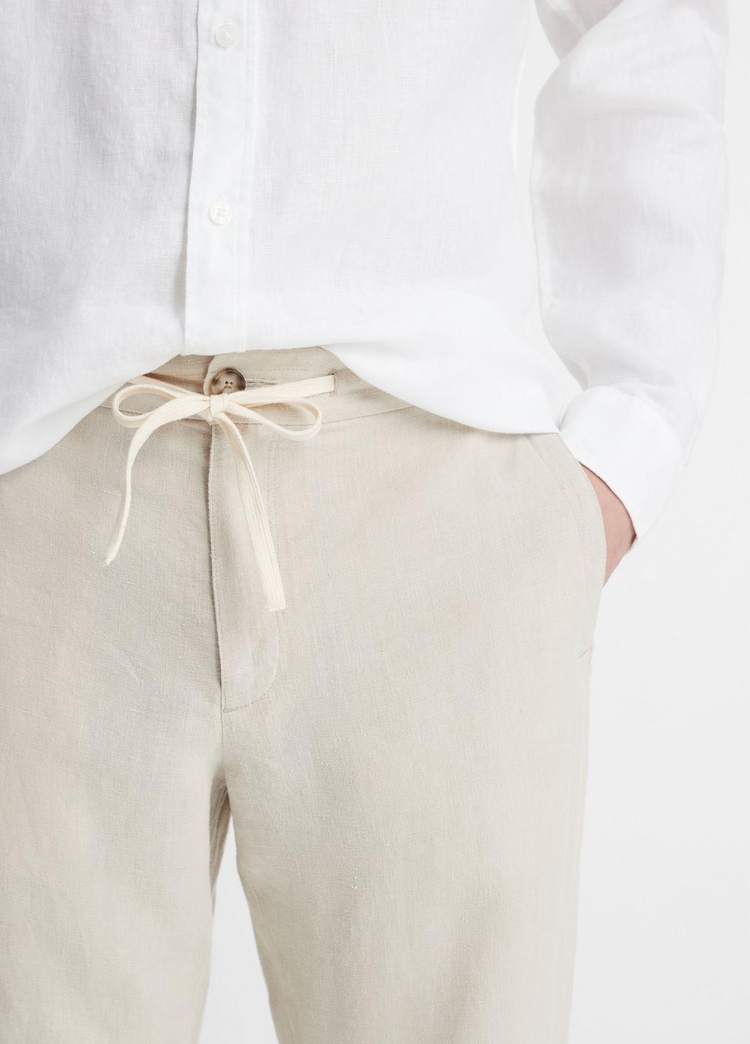 VINCE Men Lightweight Hemp Pant in Trousers PUMICE ROCK