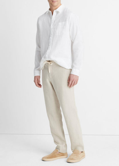 VINCE Men Lightweight Hemp Pant in Trousers PUMICE ROCK