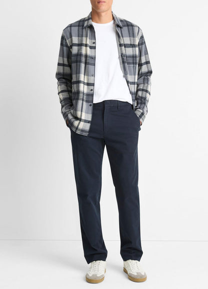 VINCE Men Owen Athletic Stretch-Cotton Pant in Trousers COASTAL BLUE