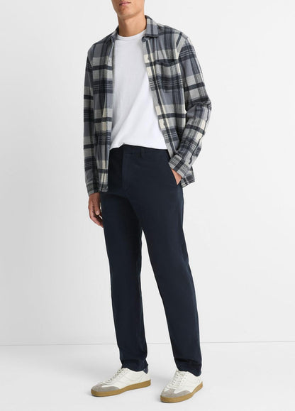 VINCE Men Owen Athletic Stretch-Cotton Pant in Trousers COASTAL BLUE