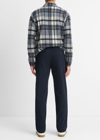 VINCE Men Owen Athletic Stretch-Cotton Pant in Trousers COASTAL BLUE
