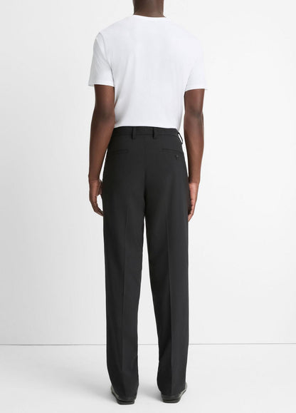 VINCE Men Louie Relaxed Pleated Trouser in Trousers BLACK