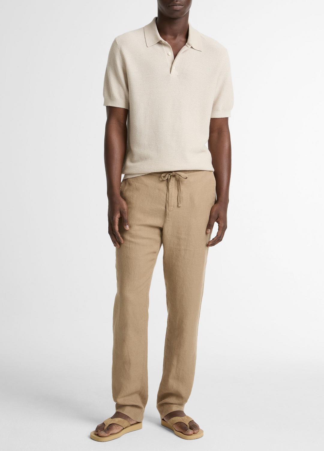 VINCE Men Lightweight Hemp Pant in Trousers TEAK