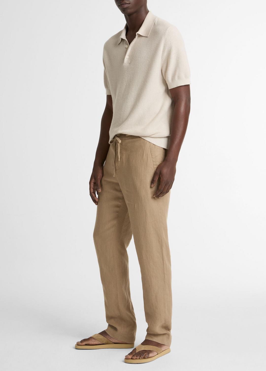 VINCE Men Lightweight Hemp Pant in Trousers TEAK
