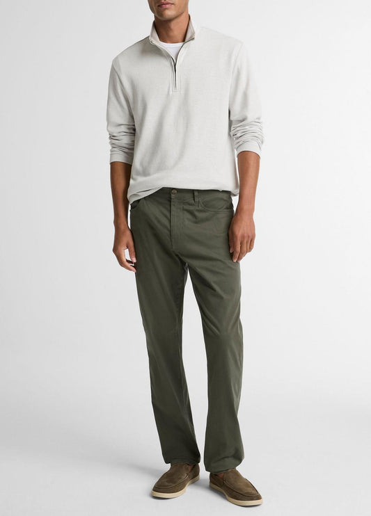 VINCE Men Dylan Slim 5-Pocket Cotton Sateen Pant in Trousers SYCAMORE
