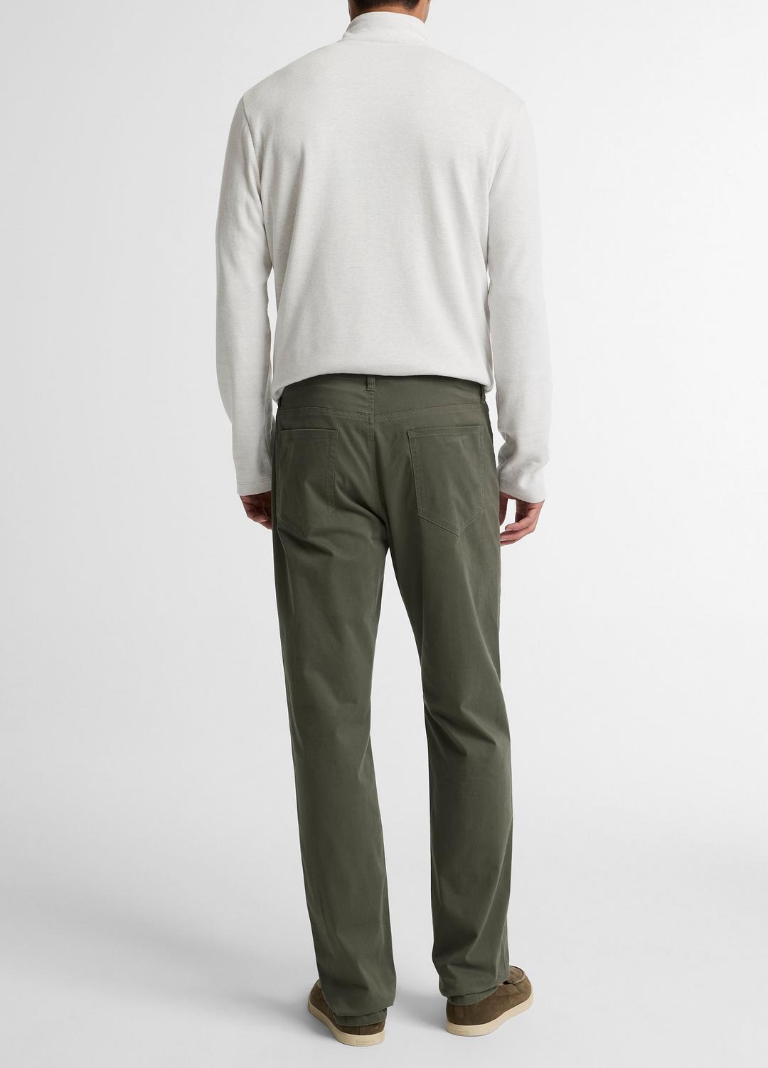 VINCE Men Dylan Slim 5-Pocket Cotton Sateen Pant in Trousers SYCAMORE