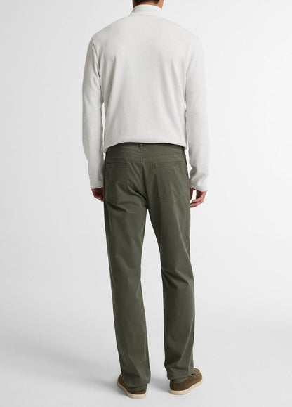 VINCE Men Dylan Slim 5-Pocket Cotton Sateen Pant in Trousers SYCAMORE