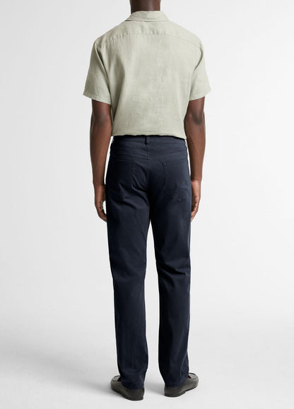 VINCE Men Dylan Slim 5-Pocket Cotton Sateen Pant in Trousers COASTAL BLUE