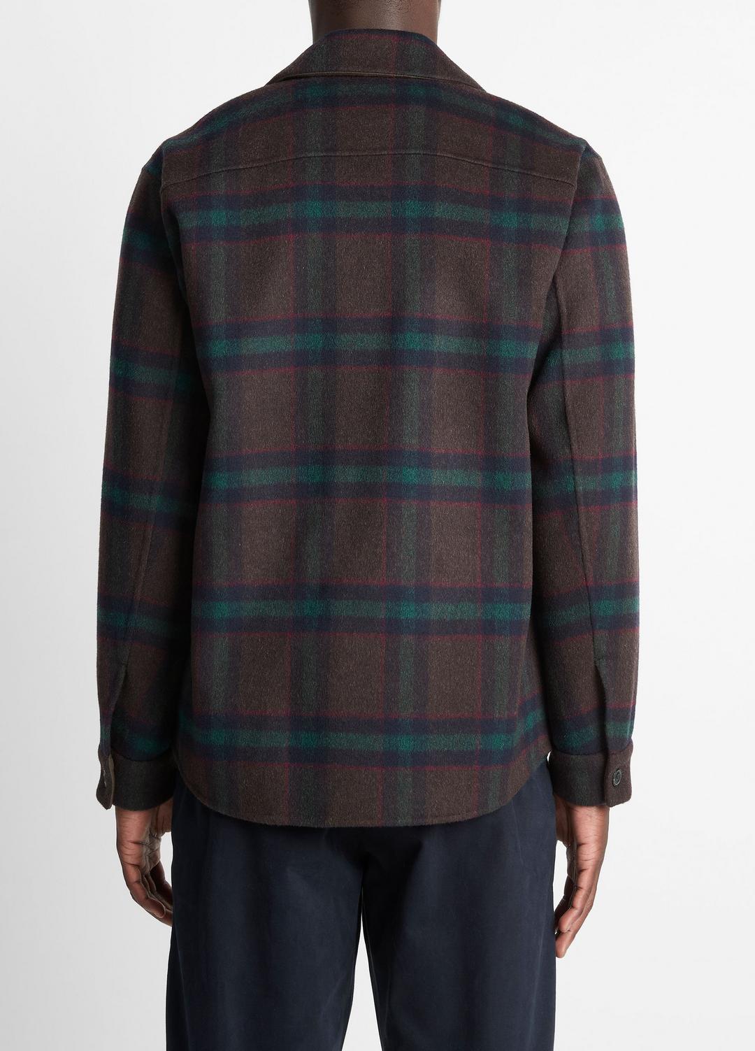 VINCE Men Plaid Splittable Wool-Blend Shirt Jacket in Shirt Jackets COASTAL COUNTRY RACER