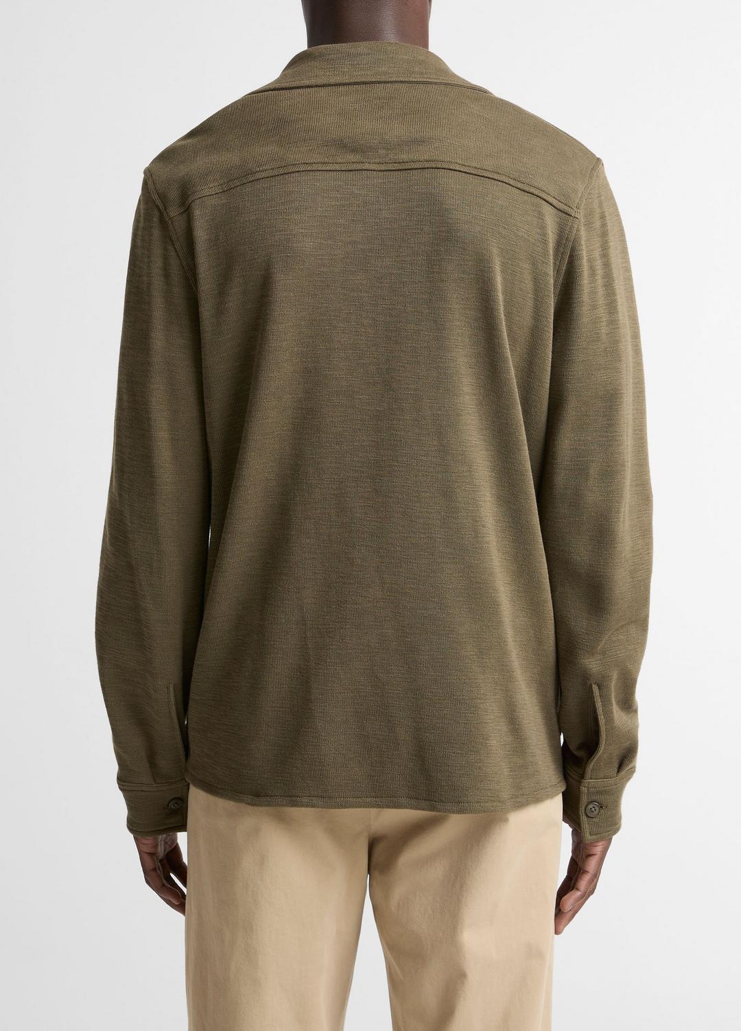VINCE Men Double-Slub Cotton-Blend Shirt Jacket in Jackets MOSS