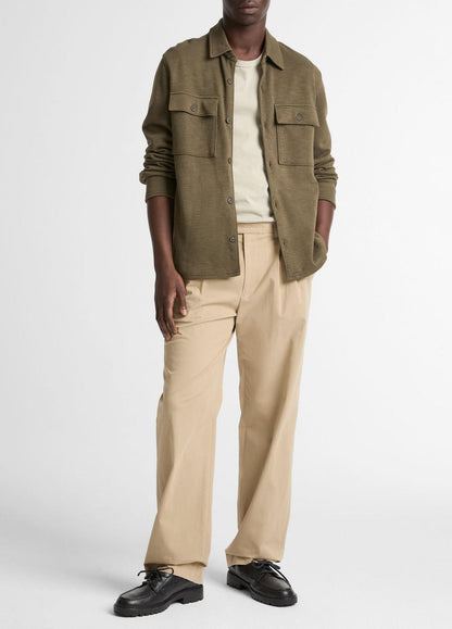 VINCE Men Double-Slub Cotton-Blend Shirt Jacket in Jackets MOSS