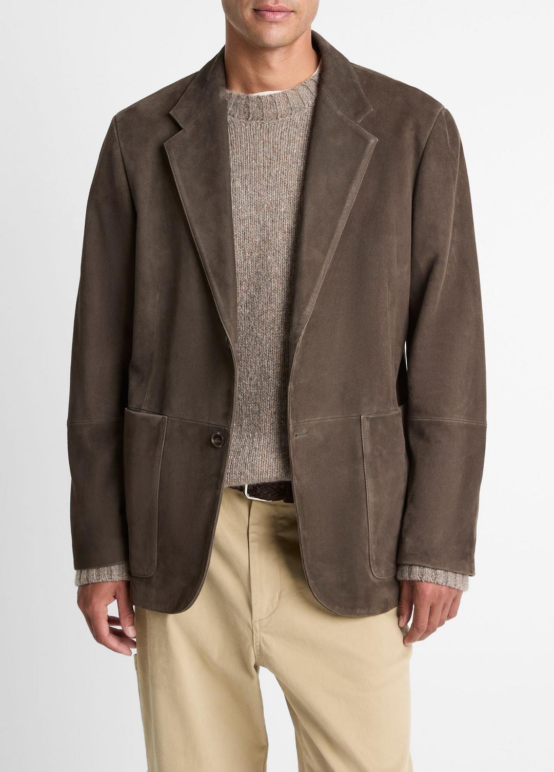 VINCE Men Suede Blazer in Blazers DOWNTOWN