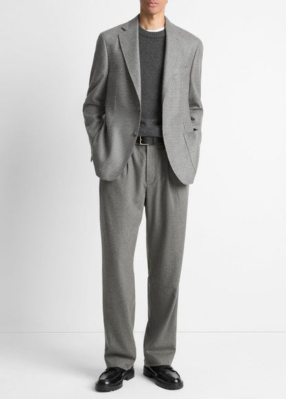 VINCE Men Houndstooth Cashmere Relaxed Sport Coat in Blazers GREY/BROWN