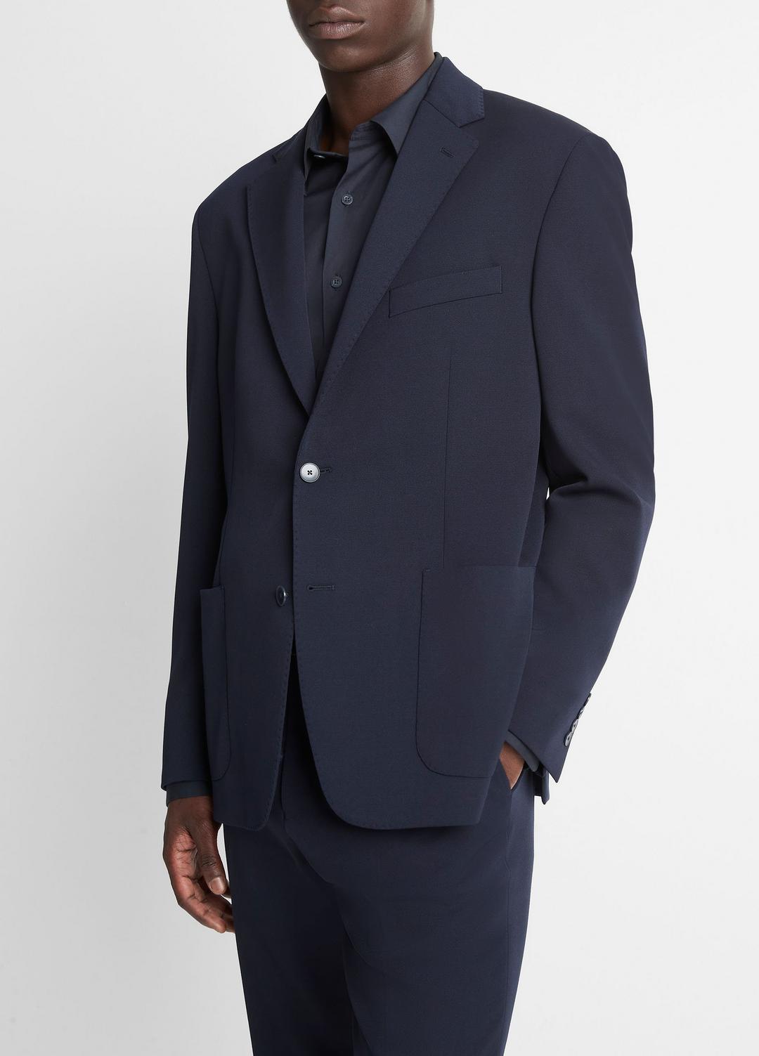 VINCE Men Stretch-Wool Relaxed Sport Coat in Blazers COASTAL BLUE