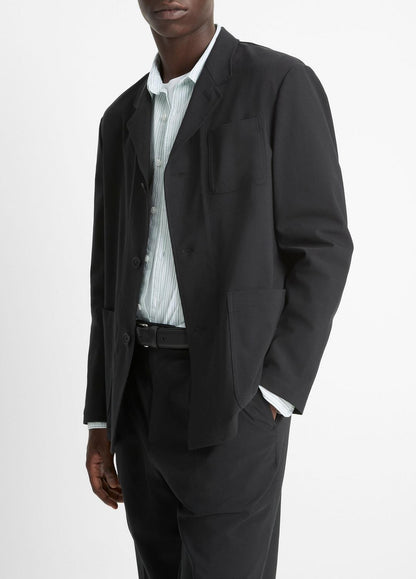 VINCE Men Tailored Utility Blazer in Blazers BLACK