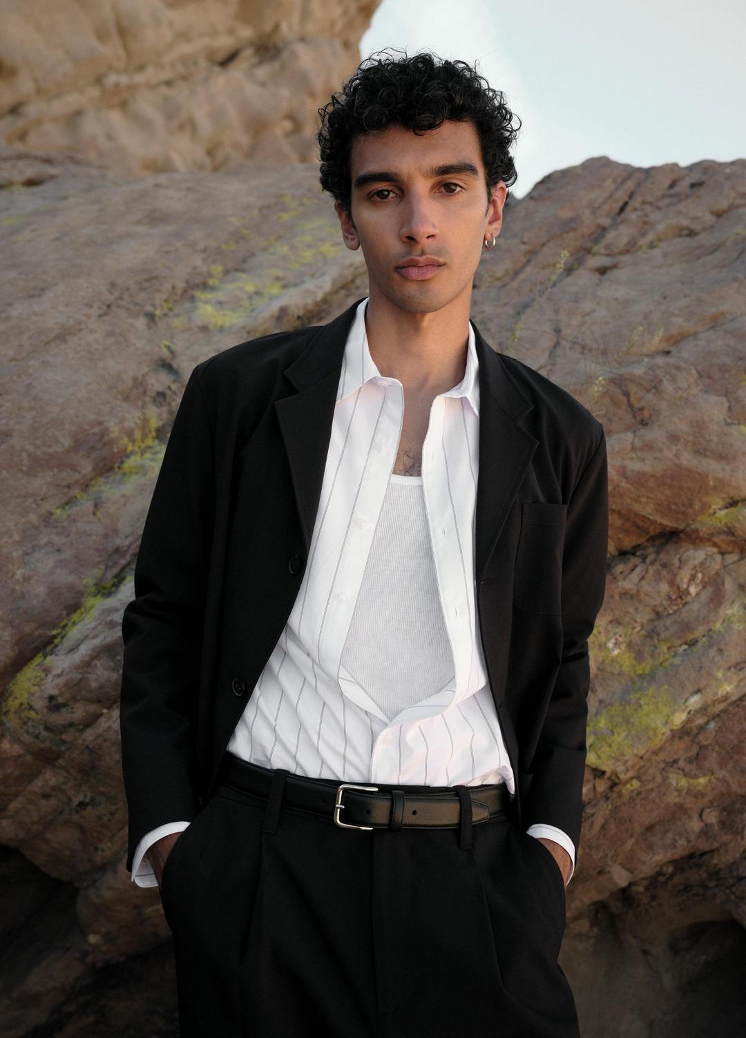 VINCE Men Tailored Utility Blazer in Blazers BLACK