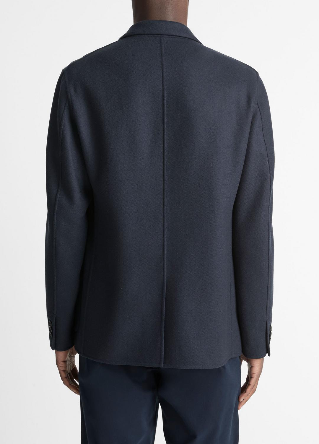 VINCE Men Italian Splittable Wool-Blend Blazer in Jackets & Outerwear COASTAL BLUE