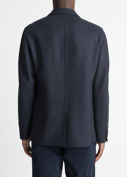 VINCE Men Italian Splittable Wool-Blend Blazer in Jackets & Outerwear COASTAL BLUE