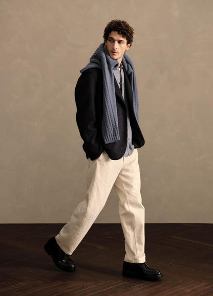 VINCE Men Italian Splittable Wool-Blend Blazer in Jackets & Outerwear COASTAL BLUE