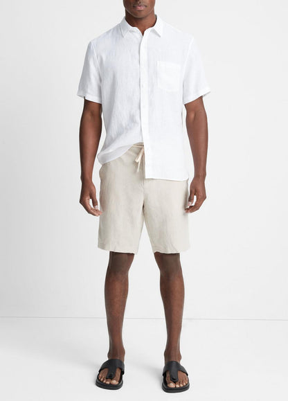 VINCE Men Hemp Drawstring Short in Shorts PUMICE ROCK